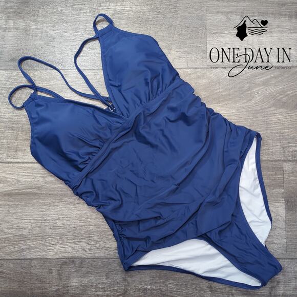 Charmo Tummy Control One Piece Swimsuit Size L - Picture 3 of 7